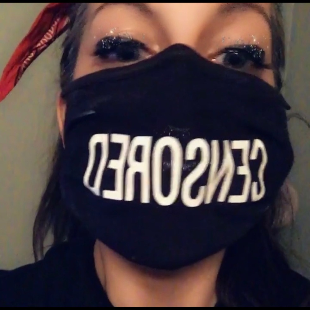 CENSORED facemask one size black but ask for more
